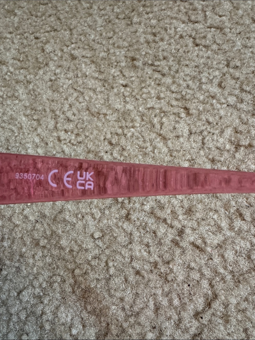 Pink Rectangular Transparent Sunglasses - Picture 5 of 6